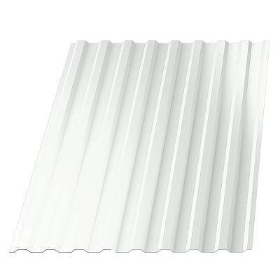 Профнастил НС-20 (МП 20) RAL9003 Белый 1150(1100)мм 0,45мм