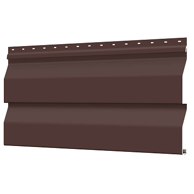 Сайдинг металлический (металлосайдинг) Корабельная доска RAL8017 Коричневый Шоколад