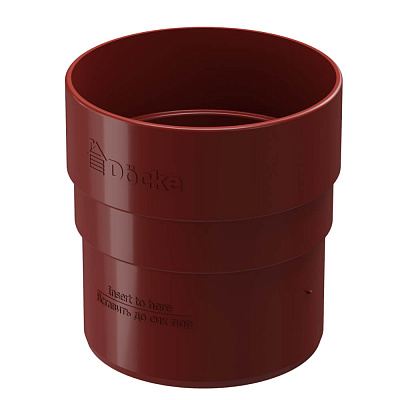 Муфта соединительная ДЕКЕ STANDARD d80мм цвет RAL 3005 Красный